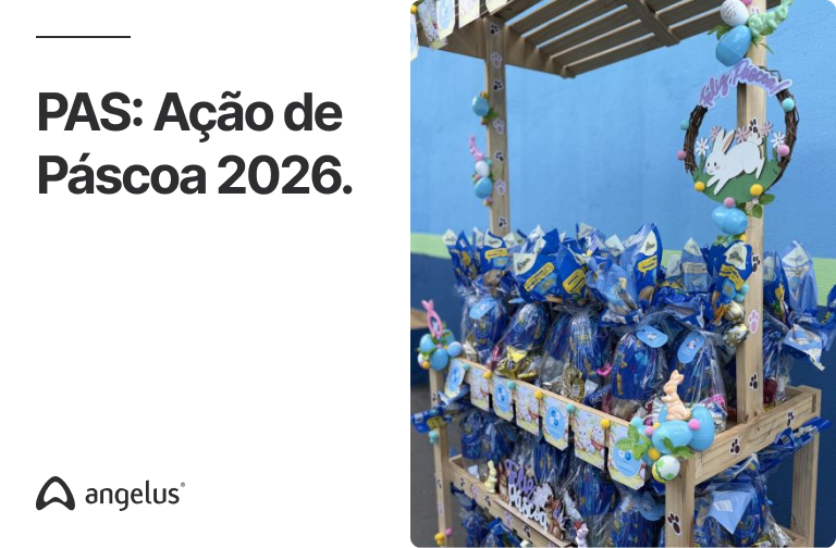 Ação de Páscoa promove atividades recreativas e distribuição de doces para crianças do CEI Guiomar Moreira.